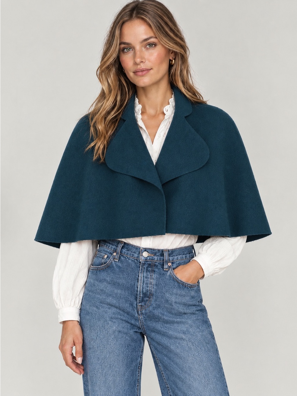 Anna Sammarone Wool Capelet